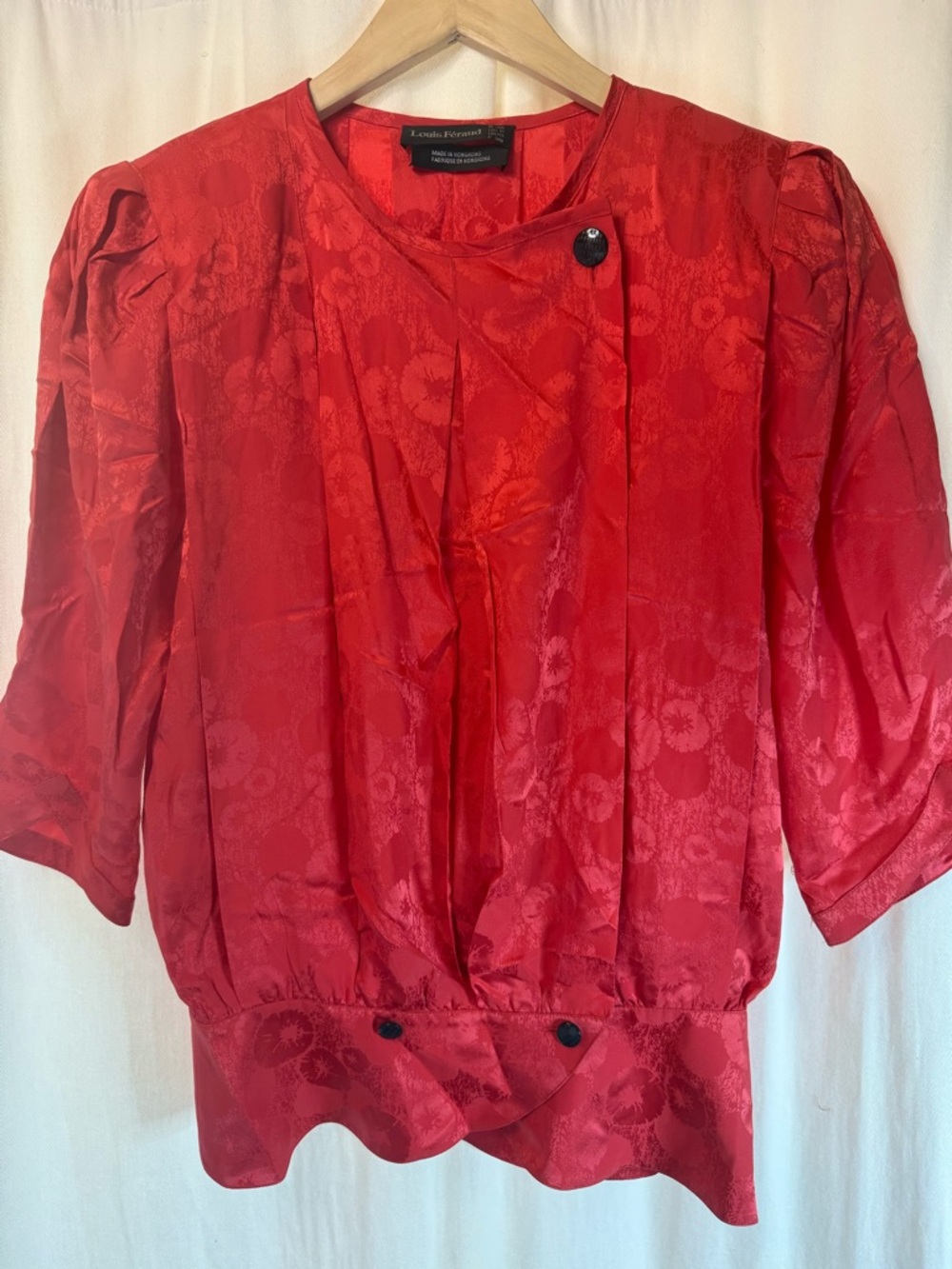 Vintage Louis Féraud 100% Silk Blouse